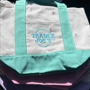 Trader Joe's Pastel Tote Bag